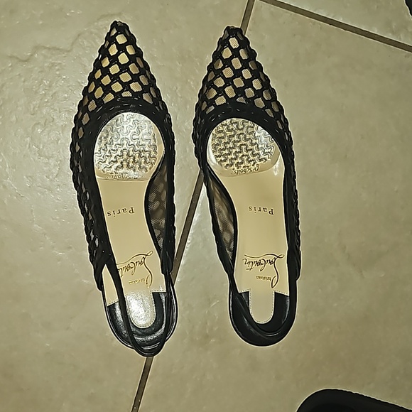 Cage Slingback Red Sole Pumps - Picture 5 of 7